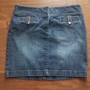 Ann Taylor Loft Jean Skirt